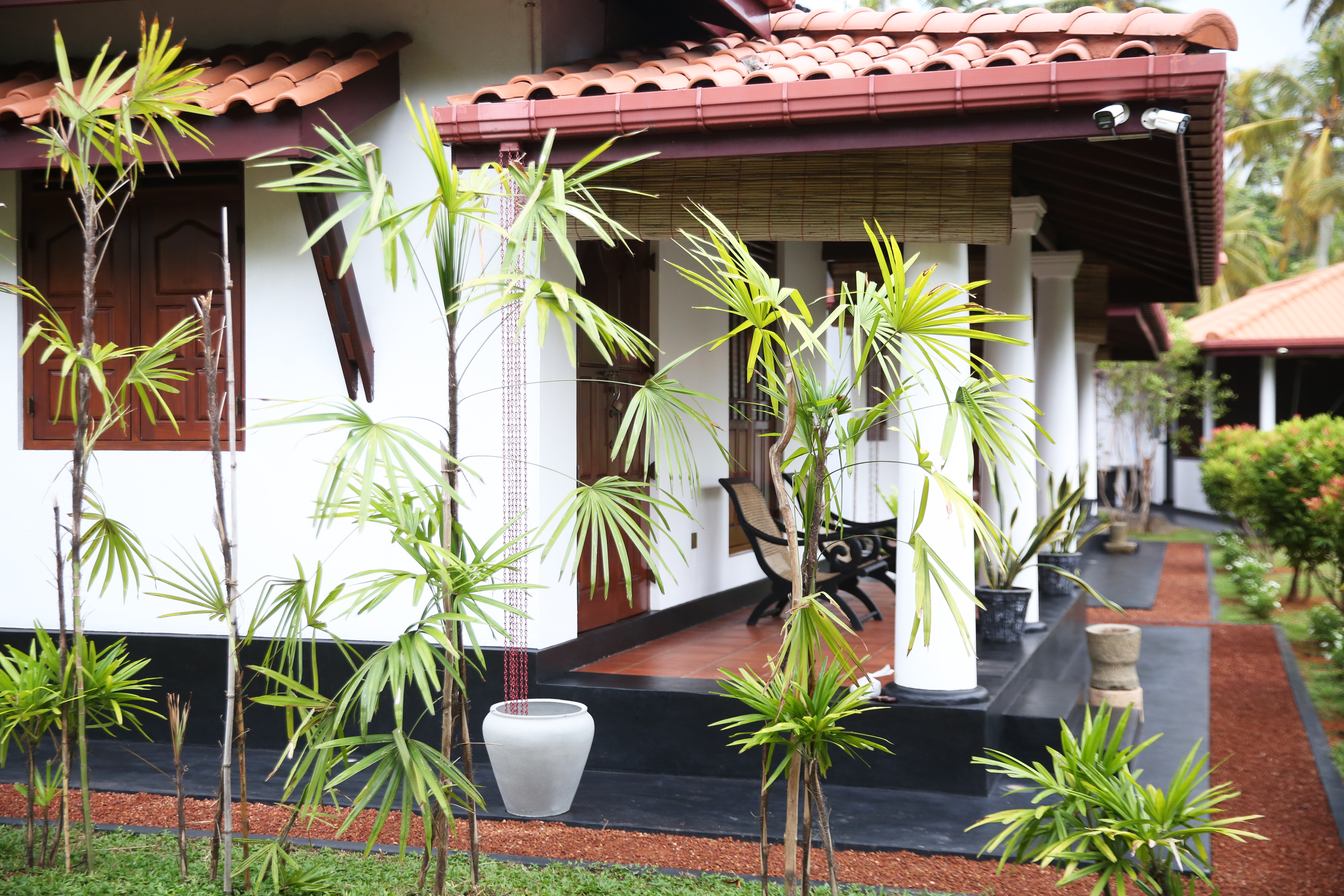 Pillared Veranda Corridor View